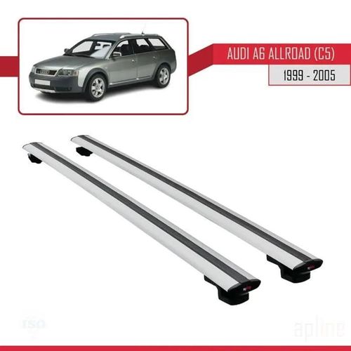 Barres De Toit - Audi - A6 Allroad (C5) - Basic Modèle - Aluminium - Gris