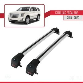 Barres De Toit - Ace-2 - Compatible Cadillac Escalade 2015-2020 - Aluminium Gris - Charge 300 Kg