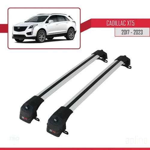 Barres De Toit - Ace-2 - Cadillac Xt5 2017-2023 - Aluminium - Gris - Charge Utile < 300 Kg