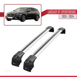 Barres De Toit - Jaguar - Xf Sportbrake - Aluminium - Gris - 2 Barres