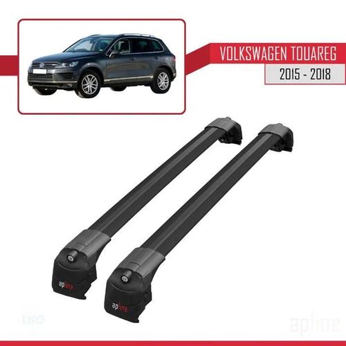 Barres De Toit - Volkswagen - Ace-2 - Aluminium Noir - Charge Utile 300 Kg - Montage Facile