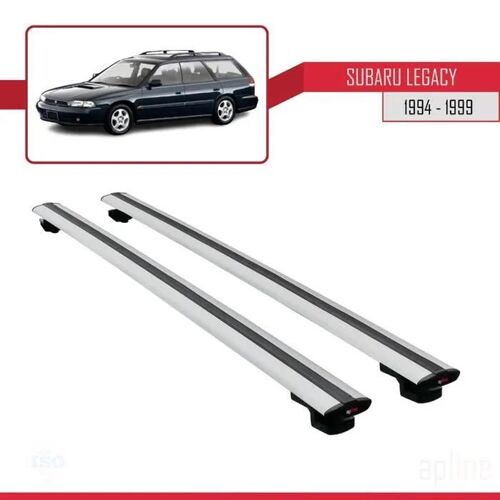 Barres De Toit - Subaru - Basic Modèle - Aluminium - Gris - Charge Utile < 300 Kg