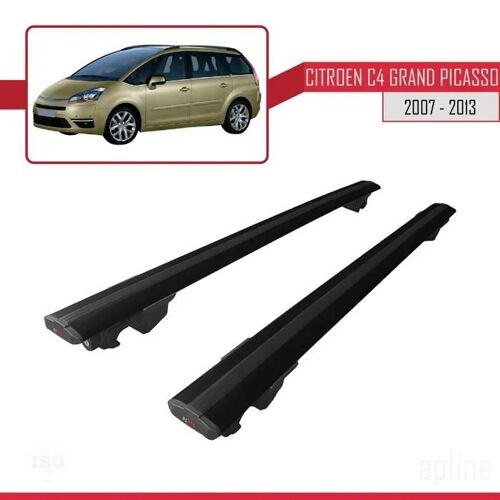 Porte-Bagages De Toit - Citroën - Hook - Aluminium - Noir - Charge Utile 300 Kg