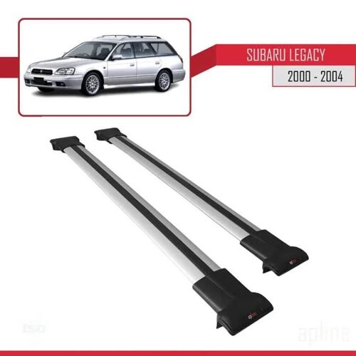 Barres De Toit - Fly - Subaru Legacy 2000-2004 - Aluminium - Gris - Charge Utile < 300 Kg