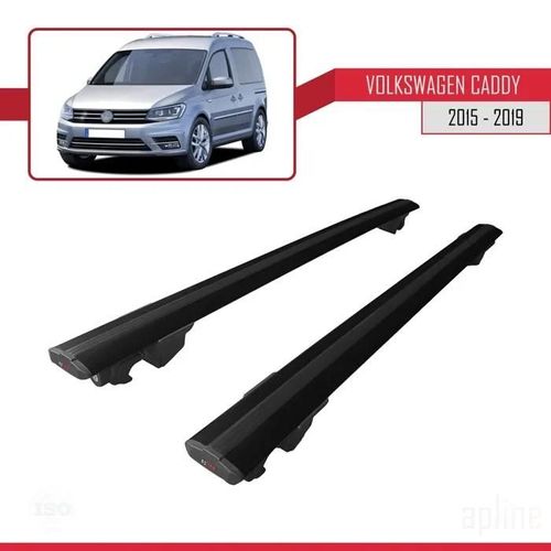 Barres De Toit - Volkswagen - Hook - Aluminium - Noir - Charge Utile 300 Kg
