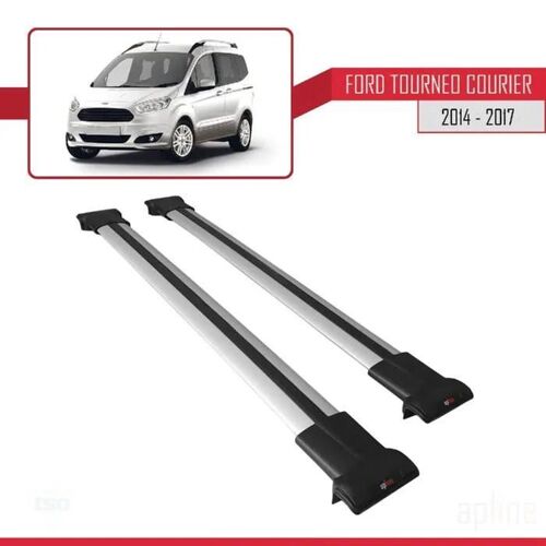 Compatible Avec Ford Tourneo Courier 2014-2017 Barres De Toit Fly Modèle Railing Porte-Bagages De Voiture Gris