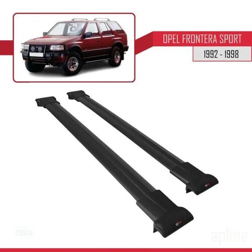 Barres De Toit - Fly - Opel Frontera Sport - Aluminium - Noir - Charge Utile < 300 Kg