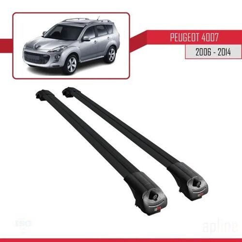 Compatible Avec Peugeot 4007 2006-2014 Barres De Toit Ace-1 Railing Porte-Bagages De Voiture Noir