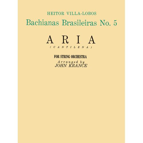 Aria (Bachianas Brasileiras No. 5) / Score + Parties De Partitions