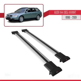 Barres De Toit - Fly - Audi A4 Avant (B5) 1996-2001 - Aluminium - Gris - Charge Utile 300 Kg