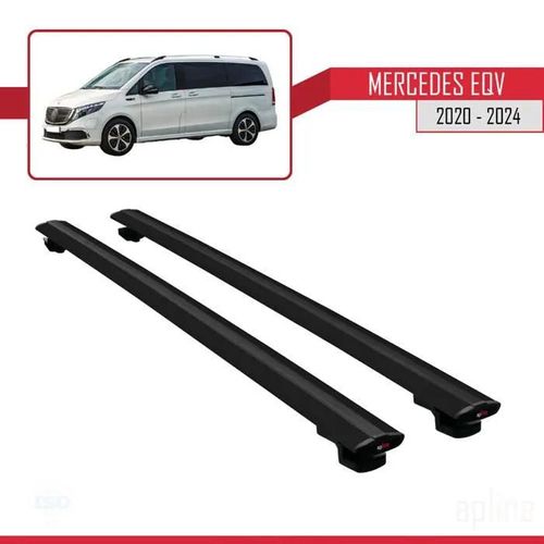 Barres De Toit - Mercedes - Eqv (W447) - Modèle Basic - Aluminium - Noir - Charge 300 Kg