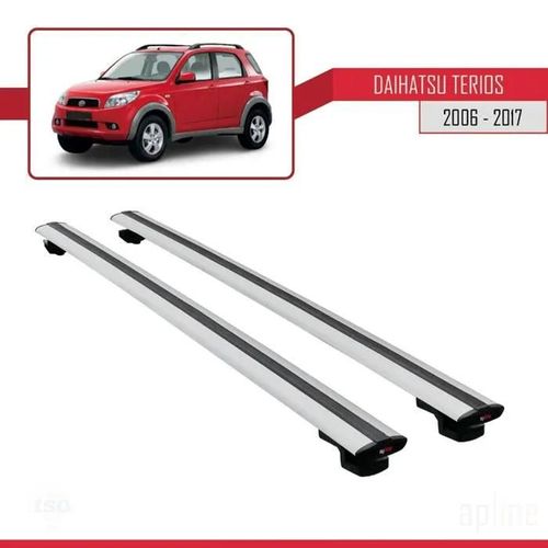 Barres De Toit - Daihatsu - Terios 2006-2017 - Modèle Basic - Aluminium - Gris