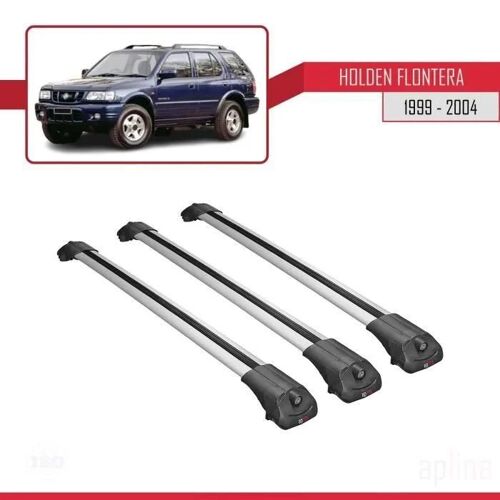 Barres De Toit - Ace - Holden Frontera 1999-2004 - 3 Barres - Mécanisme De Verrouillage - Gris