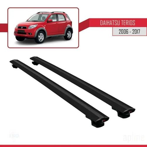 Barres De Toit - Daihatsu - Terios 2006-2017 - Basic Modèle - Noir - Aluminium