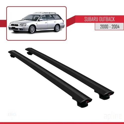 Barres De Toit - Subaru - Basic Modèle - Aluminium - Noir - Charge Utile < 300 Kg