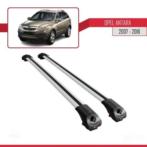Compatible Avec Opel Antara 2007-2016 Ace-1 Barres De Toit Railing Porte-Bagages De Voiture Gris Aluminium 2 Barres