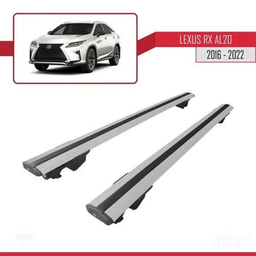 Porte-Bagages De Toit - Lexus - Hook - Aluminium - Gris - Charge Utile 300 Kg