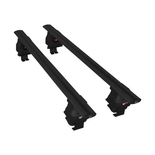 Barres De Toit - Ace-4 - Compatible Alfa Romeo 166 - Aluminium - Noir - 2 Barres Incluses