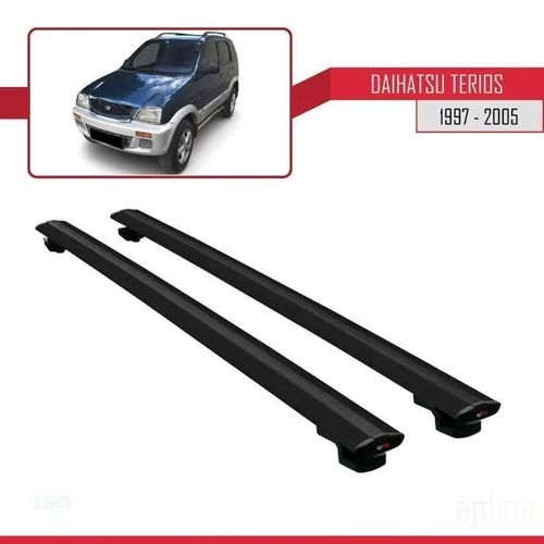 Barres De Toit - Daihatsu - Terios 1997-2005 - Basic Modèle - Aluminium - Noir