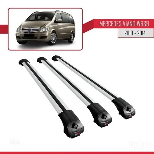 Barres De Toit - Ace-1 - Mercedes Viano 2 (W639) - Gris - Aluminium - Charge Utile < 300 Kg