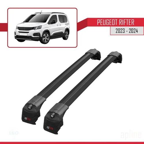 Barres De Toit - Ace-2 - Peugeot Rifter 2023-2024 - Aluminium - Noir - Charge 300 Kg