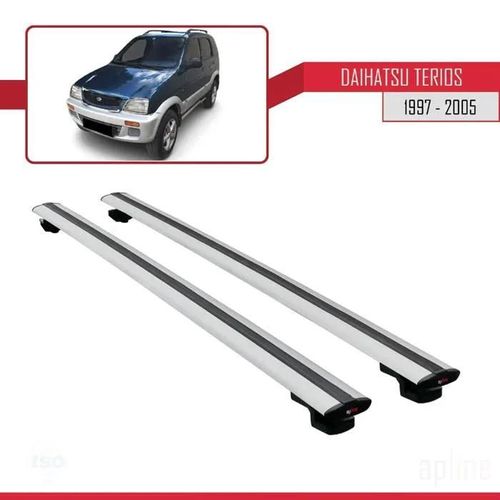 Barres De Toit - Daihatsu - Terios 1997-2005 - Basic Modèle - Aluminium - Gris