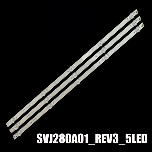 2 set-6 pcs Bande de rétroéclairage LED Proline Bravis Changhong, 5 lumières, 28 pouces, M10, 28C2000B, H280B7100C, SVJ280A01, REV3, 130402, Nouveau ""Nipseyteko""