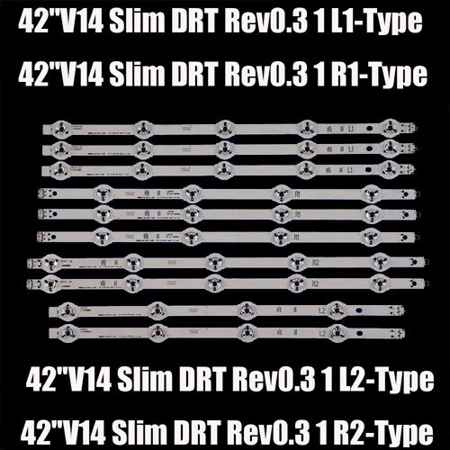 Bande de rétroéclairage LED 42 ""V14 SLIM DRT REV0.3 TX-42AS740B TX-42AS650B TX-42ASW754 TV tx-42as650e TX-42AS750E TX-42AS740E ""Nipseyteko""