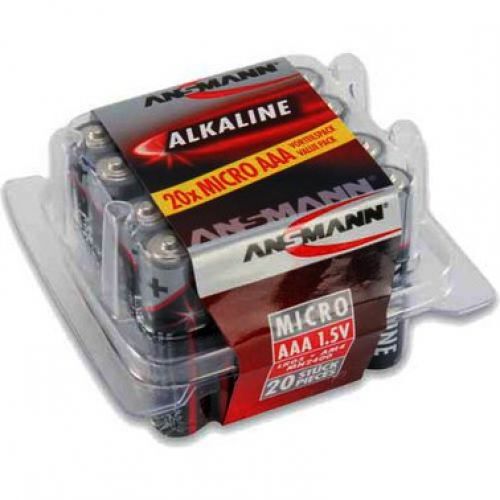 20 PILES LR03 / LR3 AAA ANSMANN ALCALINE