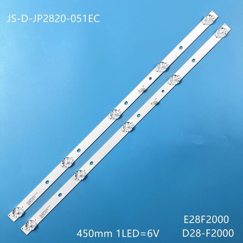 2 Pieces 450mm LED Rétro-Éclairage bande 5 lampe pour AKAI 28 en effet TV JS-D-JP2820-051EC(60416) E28F2000 D28-F2000 BBK 28LEM-1044/T2C LD-28SR4215BT ""Nipseyteko""