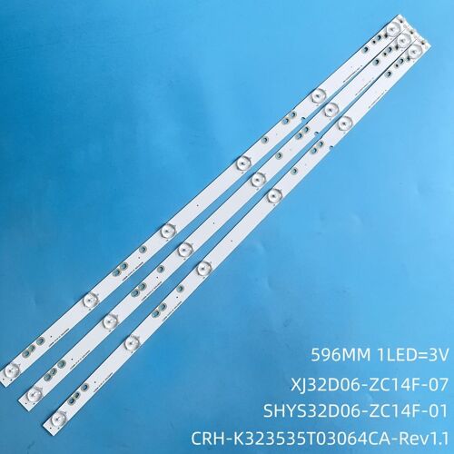 Bande de rétroéclairage LED pour XJ32D06-ZC14F-07 303XJ320034 SHYS32D06-ZC14F-01 HS320M02 XJ320M06 Proscan PLDED3273A PLDED3280A LED32C8 ""Nipseyteko""