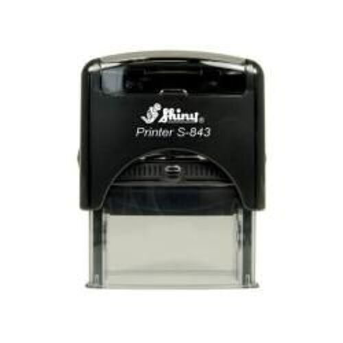 Shiny Printer S-84x - Tampon - Auto-Encreur - Disponible Dans Différentes Couleurs - Texte Personnalisé - 10 X 26 Mm - Disponible En Différentes Couleurs