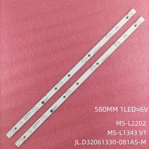 4pcs 2TV Bandes de rétroéclairage LED pour LT-32NH7020S LT-32NH5000S NEKO ASANO 32LH1011T Akai LES-32A64M 8D32-ChrWR-A3206C JL.D32061330-081AS-M ""Nipseyteko""