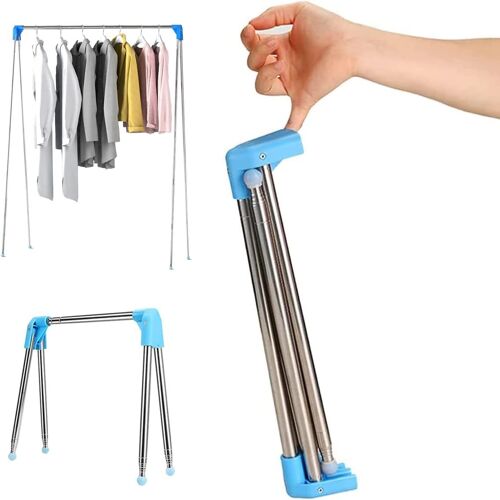 Cintre portable, cintre de voyage pliable pour le séchage, la danse, l'organisation des voyages, le camping, nouveau design facile à plier.