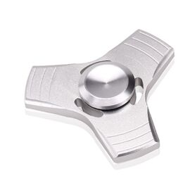Argent Fidget Spinner Tri-Spinner Fidget Toy Hand Spinner Roulements Ultra Rapides / Fidget Spinner Enfant Ou Adulte
