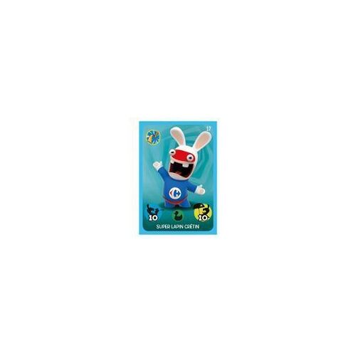 Carte Panini Lapins Cretins N°17 Super Lapin Cretin Feutrine