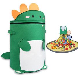 Sac De Rangement Pour Jouets, Sac De Rangement Pour Jouets Avec Tapis De Jeu, Grand Sac De Rangement Pliable Pour Tapis De Jeu Pour Enfants De 59 Po, Sac À Jouets Pliable Pour Tapis De Jeu (Dinosaure)