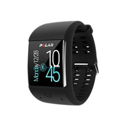 Polar M600 - Montre Intelligente Avec Bande - Silicone - Noir - 1.3"" - 4 Go - Wi-Fi, Bluetooth - 63 G - Avec Capteur De Fréquence Cardiaque