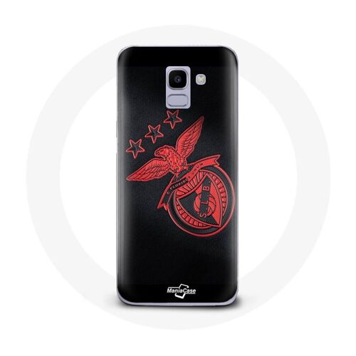 Coque Samsung Galaxy J6 2018 slb benfica fond noir