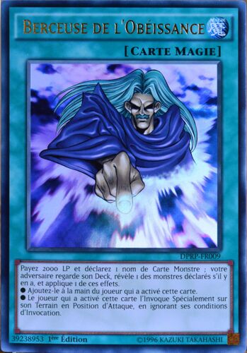 Carte Yu-Gi-Oh Dprp-Fr009 Berceuse De L'obéissance Neuf Fr