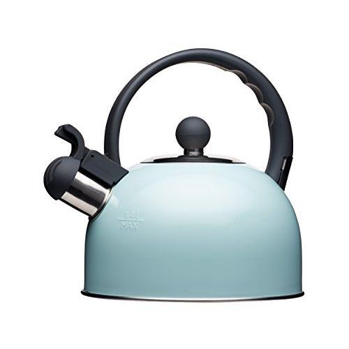 Kitchen Craft Living Nostalgia Induction Pour Dessus De Poêle Bouilloire Sifflante,, 1,4  L Vintage Bleu