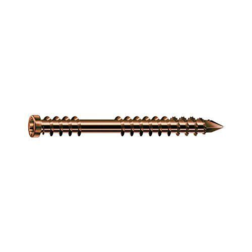 Spax  -  Vis terrasse, à  tête cylindrique en T Star Plus, Cut, filetage de fixation, acier inoxydable A2, vieilli, 1.4567-0537900500503, 0537900500503