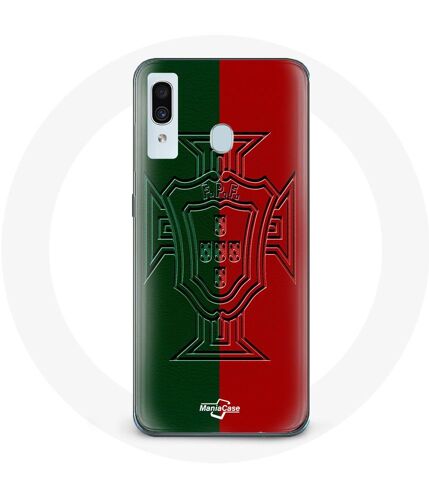Coque Samsung Galaxy A30 Portugal Logo Vert Et Rouge