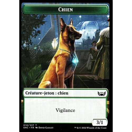 Token - Chien - Magic - Les Rues De La Nouvelle- Capenna - 10/17
