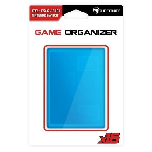 Boitier bleu range jeux et carte SD pour Switch