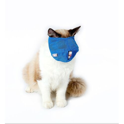 Muselière Anti-morsure respirante pour chat, 1 pièce, souris pour chaton, bain de morsure, outil de voyage de beauté avec trou, fournitures de toilettage pour chats