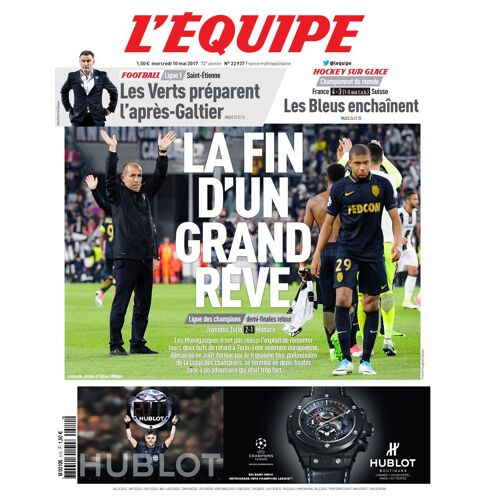 L'equipe 22937 La Fin D'un Grand Rêve