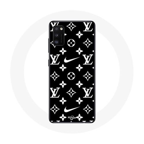 Coque Samsung Galaxy A41 nike LV fond noir