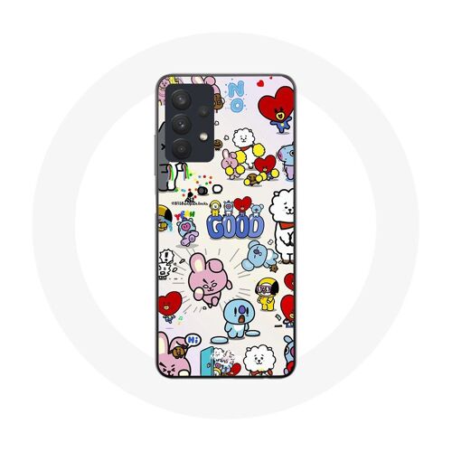 Coque Pour Samsung Galaxy A32 5g Bts Bangtan Sonyeondan Bt21 Van Tata Chimmy Cooky Rj Koya Mang Et Shooky