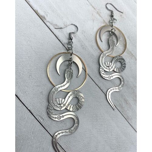 Boucles D'oreilles Dorées En Forme De Lune, Bijoux Hypoallergéniques